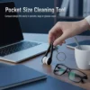 Portable Eyeglass Cleaning Tongs with Keychain